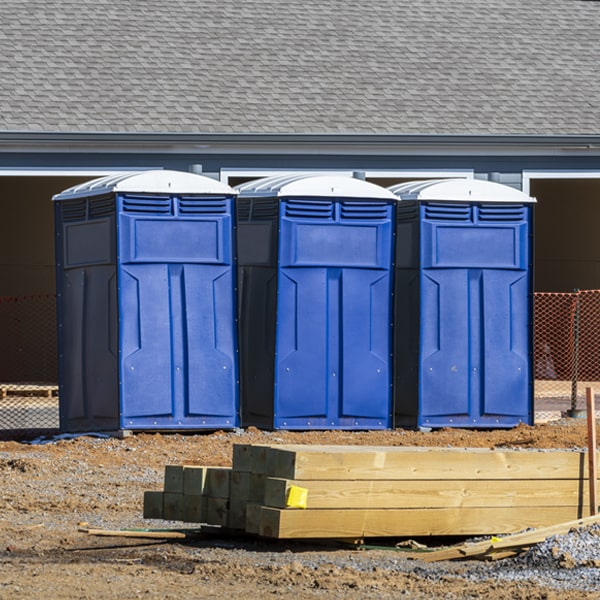 what is the maximum capacity for a single portable restroom in Brandon MN